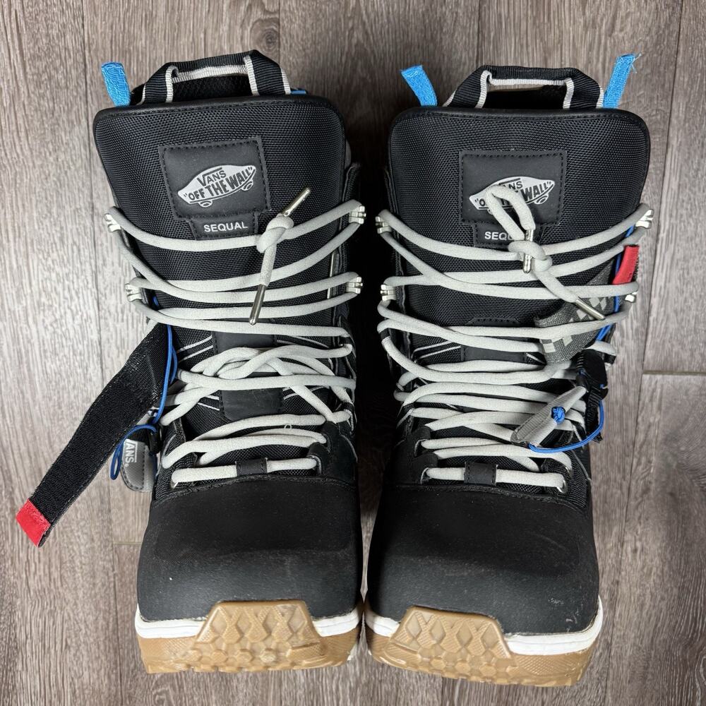 Vans Sequal Men’s Snowboard Boots US 11 Black Gray Lace-Up All Mountain - Picture 10 of 16